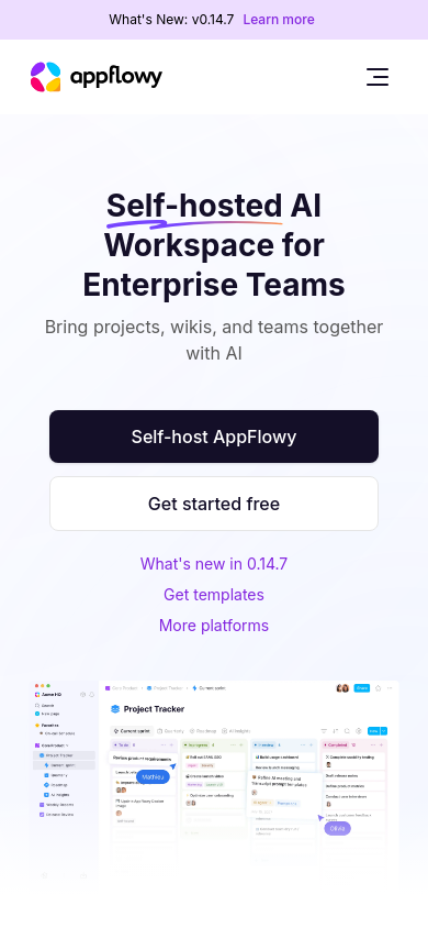 AppFlowy — mobile screenshot
