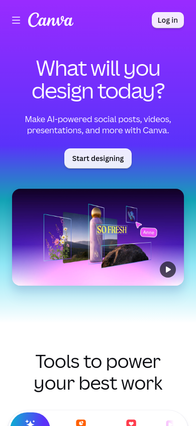 Canva — mobile screenshot