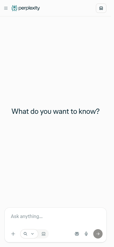 Perplexity — mobile screenshot