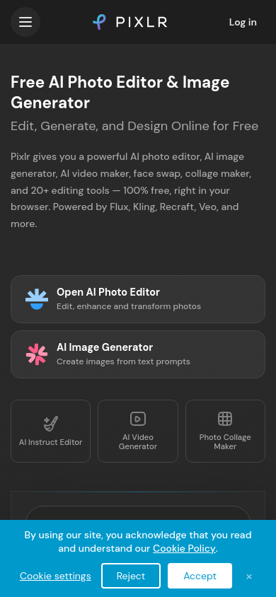 Pixlr — mobile screenshot
