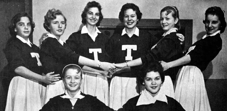 Old High School Yearbook Archives Cheerleaders