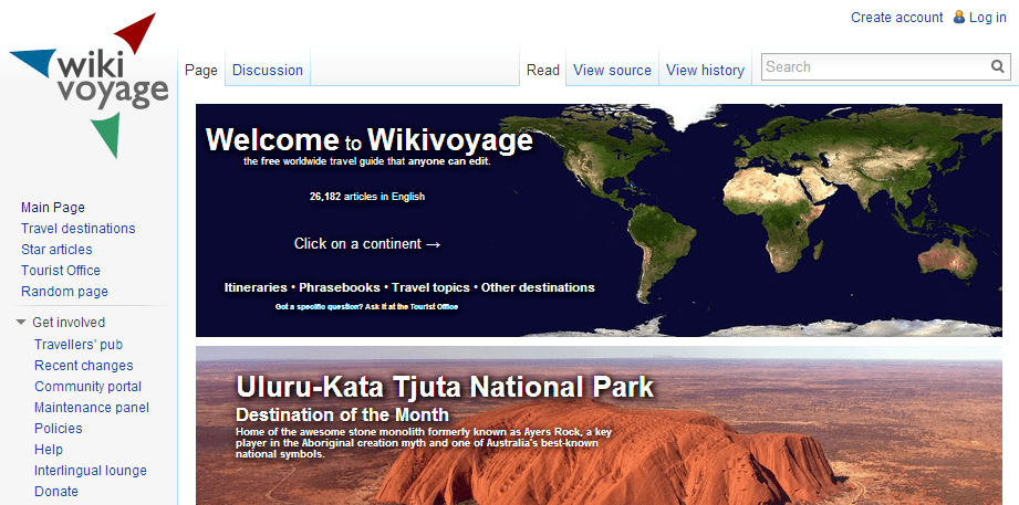 Wikivoyage Homepage, Home of the Best Insider Travel Guides