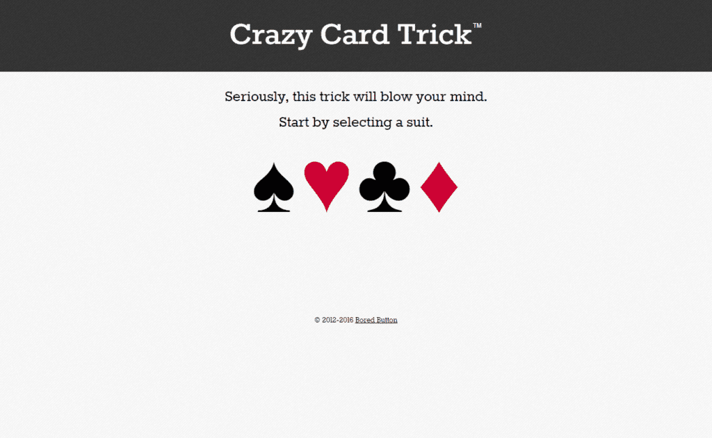 Crazy Card Trick