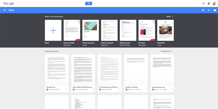 A look at Google Docs on the best online word processor