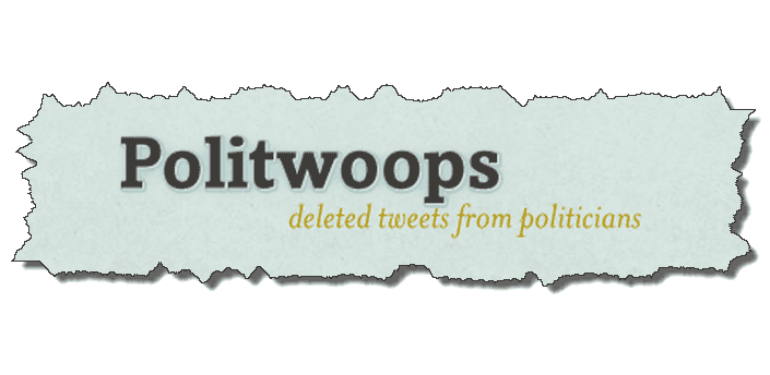 Politiwoops Deleted Tweets